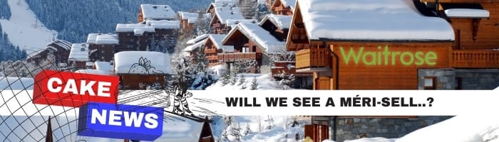 Meribel chalet image with banner that reads 'will we see a Meri-sell?'