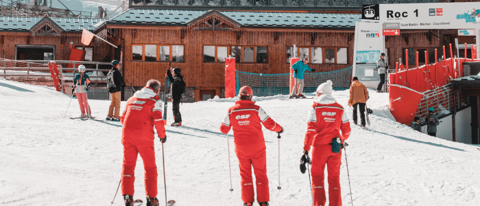 ESF ski instructors in meribel