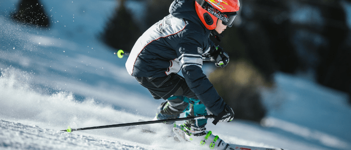 young skier